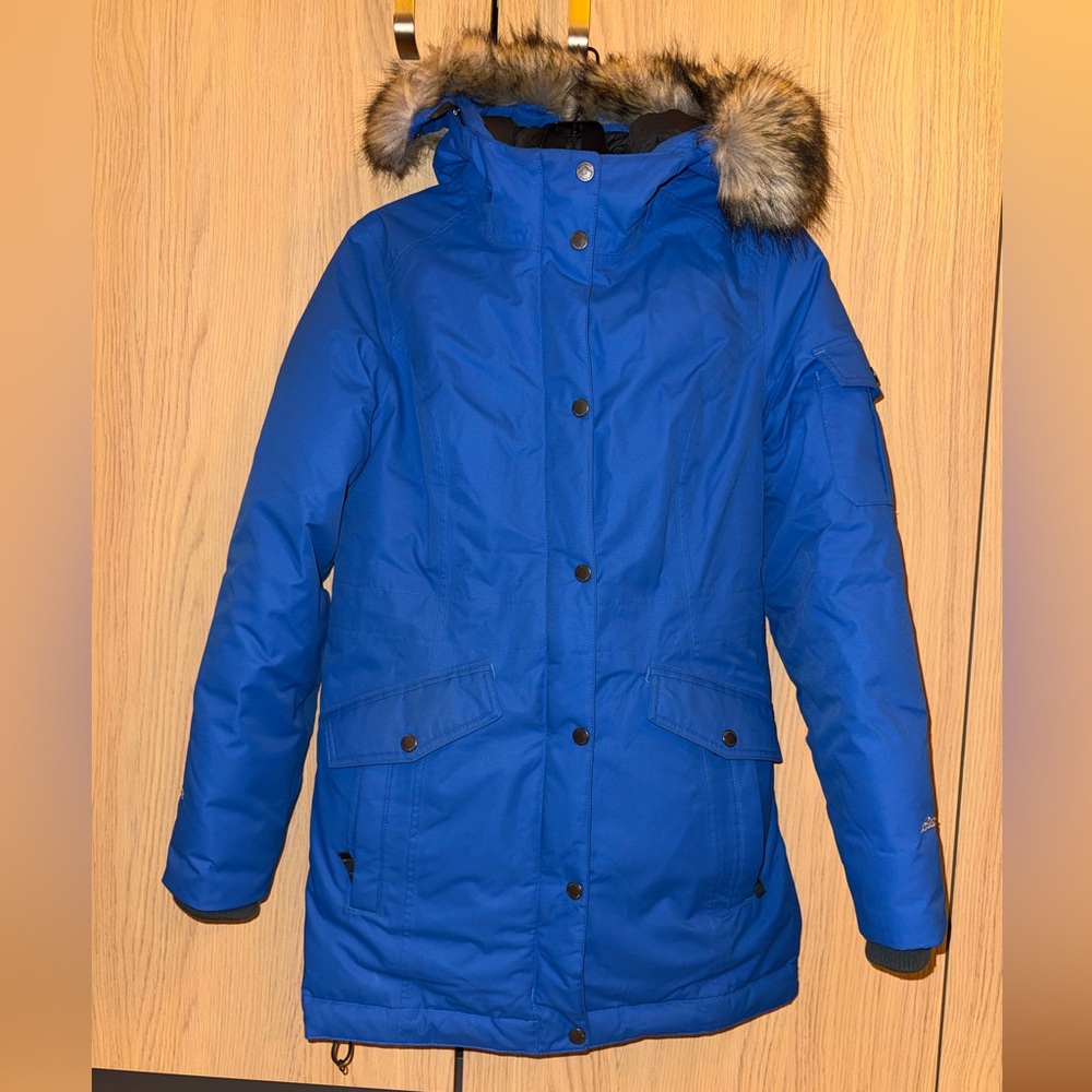 Eddie Bauer Blue Parka Coat